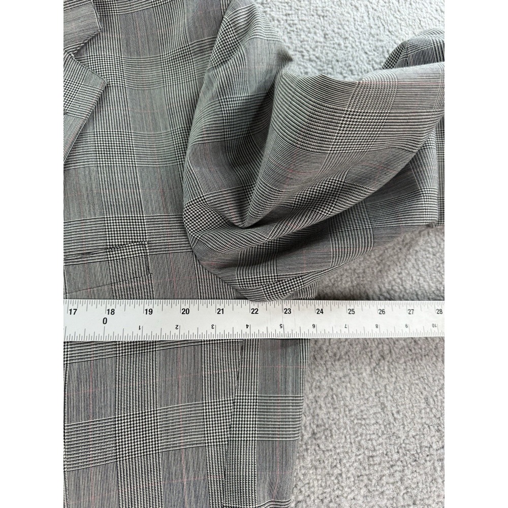 Vintage Brooks Brothers Suit 40 L Black White Wool Glen Plaid Luxury USA 40x30 - Picture 4 of 16